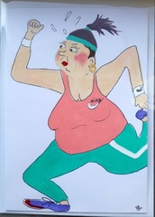Vrouw aan het sporten